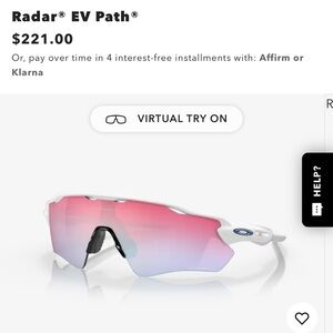 Oakley Radar Glasses Polished White/Prizm Sapphire Snow